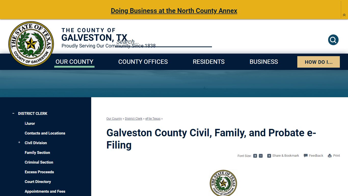 Galveston County Civil, Family, and Probate e-Filing ...